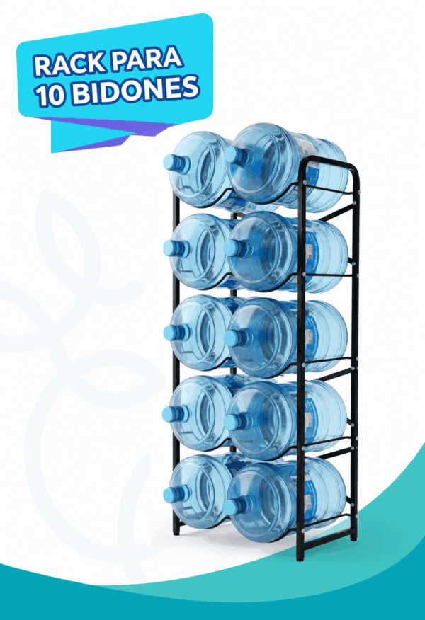 Rack para 10 bidones de 20 litros