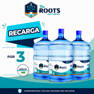 3 Recargas de 20 litros de agua purificada + Despacho Incluido